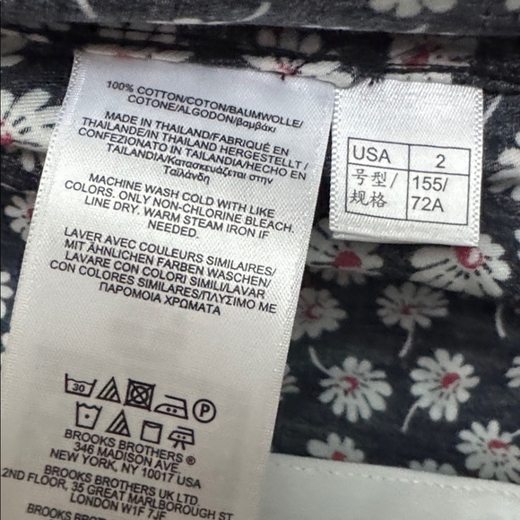 Brooks Brothers Floral Midi Shirt Dress - Picture 5 of 5